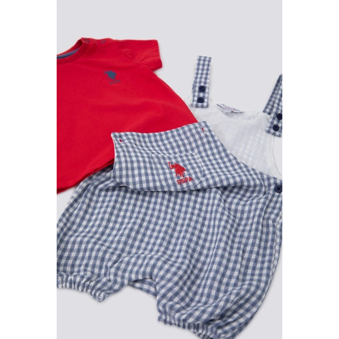 ERKEK BEBEK KISA KOL 2 Lİ TAKIM - GECE MAVİSİ