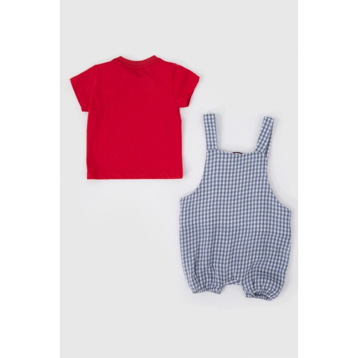 ERKEK BEBEK KISA KOL 2 Lİ TAKIM - GECE MAVİSİ