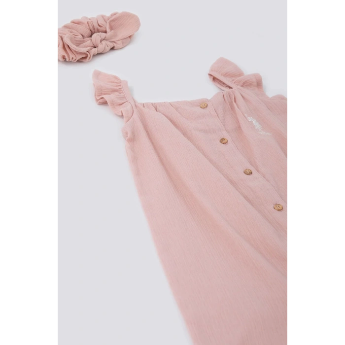 KIZ BEBEK SALOPET 2 Lİ TAKIM - AÇIK ROSE