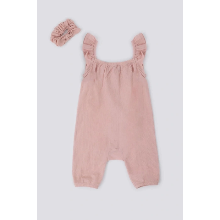 KIZ BEBEK SALOPET 2 Lİ TAKIM - AÇIK ROSE