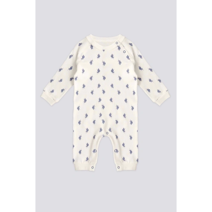 ERKEK BEBEK PATİKSİZ TULUM - KREM