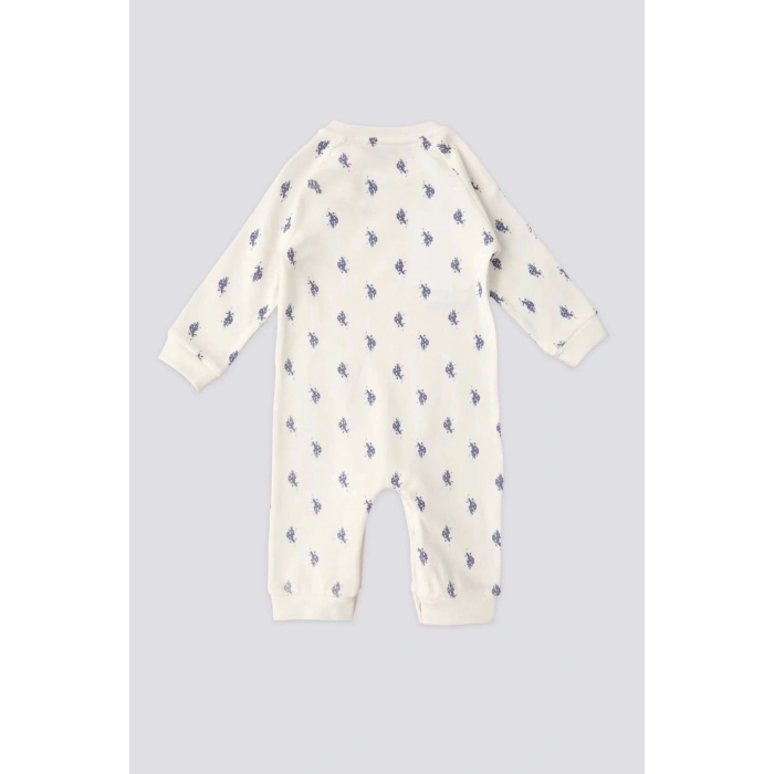 ERKEK BEBEK PATİKSİZ TULUM - KREM