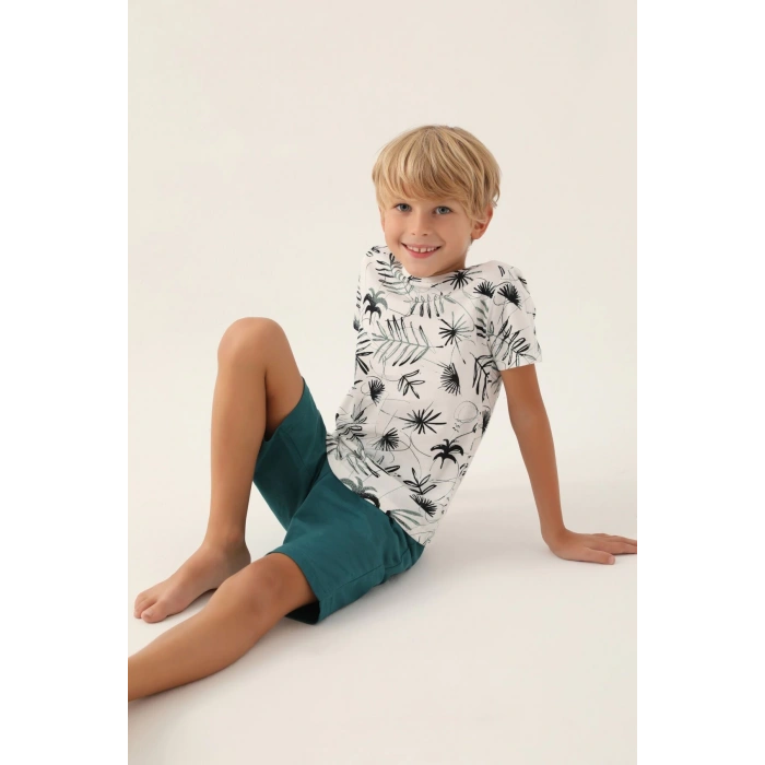 ARNETTA BABA OĞUL BERMUDA TAKIM - KREM