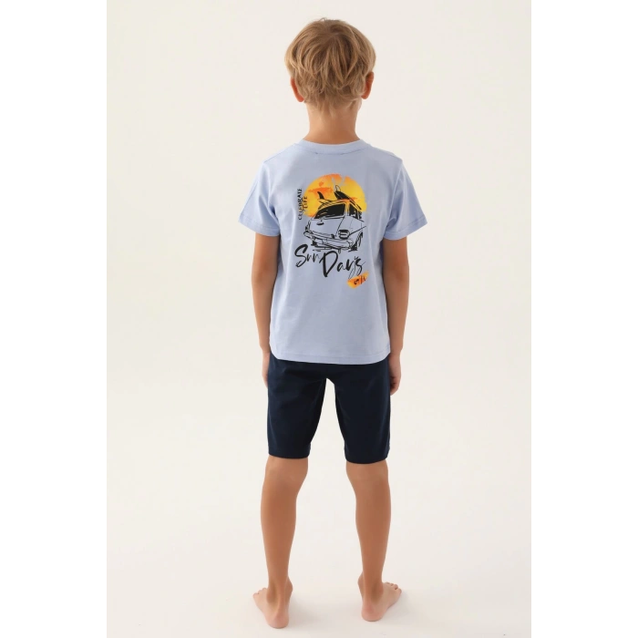 ARNETTA BABA OĞUL BERMUDA TAKIM - MAVİ