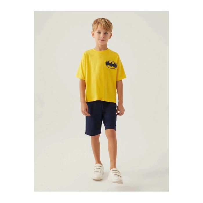 BATMAN ERKEK ÇOCUK BERMUDA TAKIM - Sarı