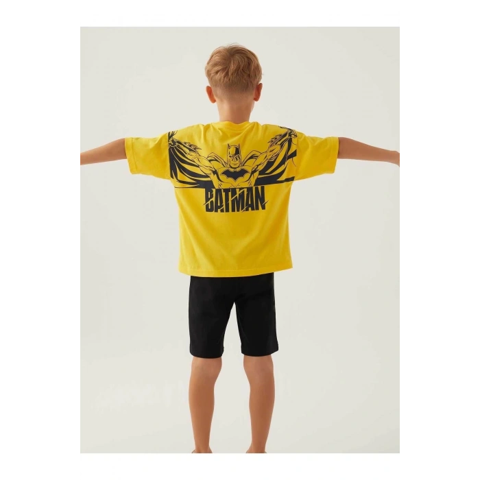 BATMAN ERKEK ÇOCUK BERMUDA TAKIM - Sarı