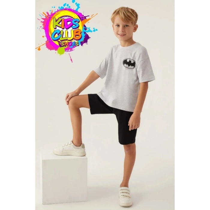 BATMAN ERKEK ÇOCUK BERMUDA TAKIM - KAR MELANJ