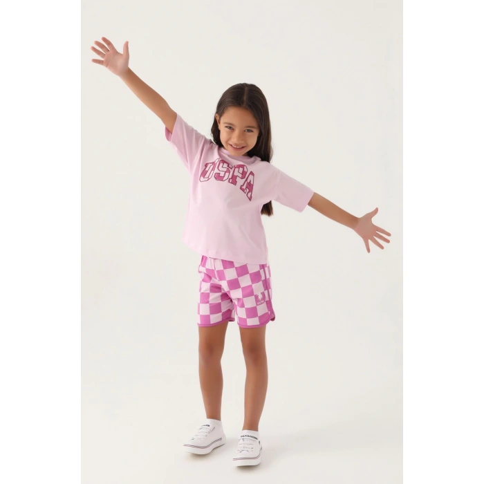 KIZ ÇOCUK ŞORT TAKIM - ROSE