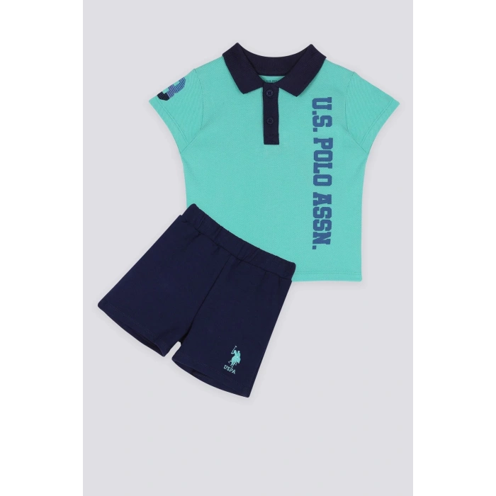 ERKEK BEBEK KISA KOL TSHIRT 2 Lİ TAKIM - PARLAK MİNT