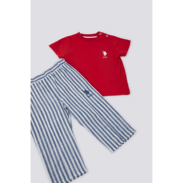 ERKEK BEBEK 2 Lİ KISA KOL T-SHIRT TAKIM - KIRMIZI