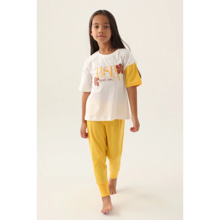 KIZ ÇOCUK İKİLİ TAKIM - KREM