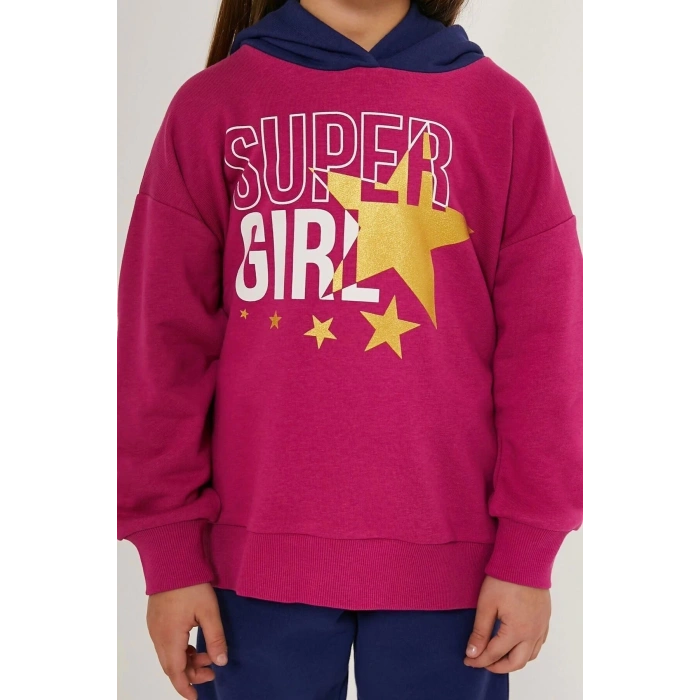 KIZ ÇOCUK EŞOFMAN TAKIM - MÜRDÜM