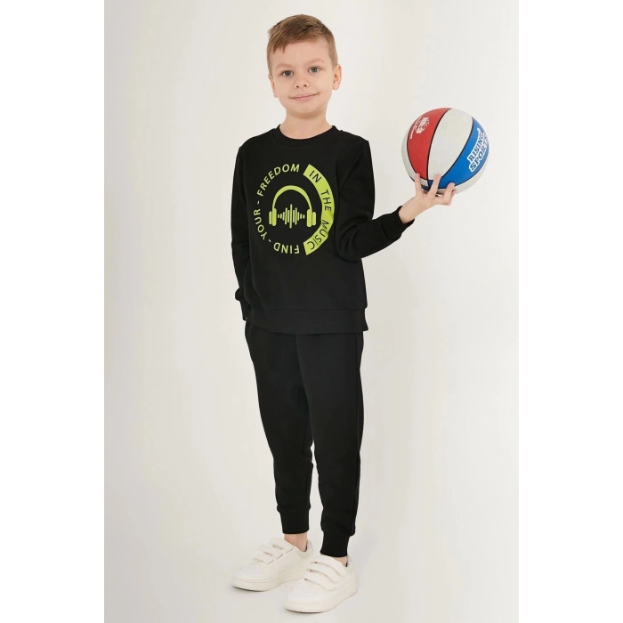 ERKEK ÇOCUK EŞOFMAN TAKIM - SİYAH
