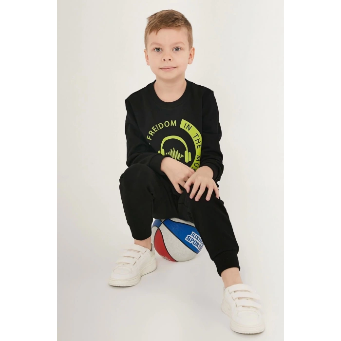 ERKEK ÇOCUK EŞOFMAN TAKIM - SİYAH