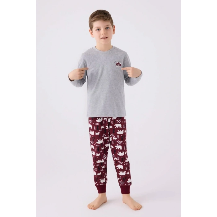 ARNETTA BABA OĞUL İKİLİ TAKIM - GRİ MELANJ