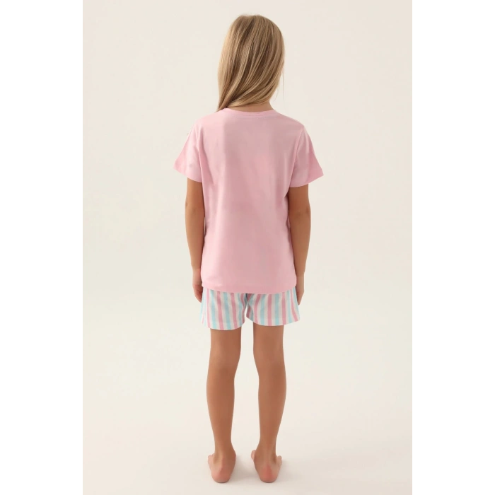 ARNETTA ANNE KIZ ŞORT TAKIM - TOZ PEMBE