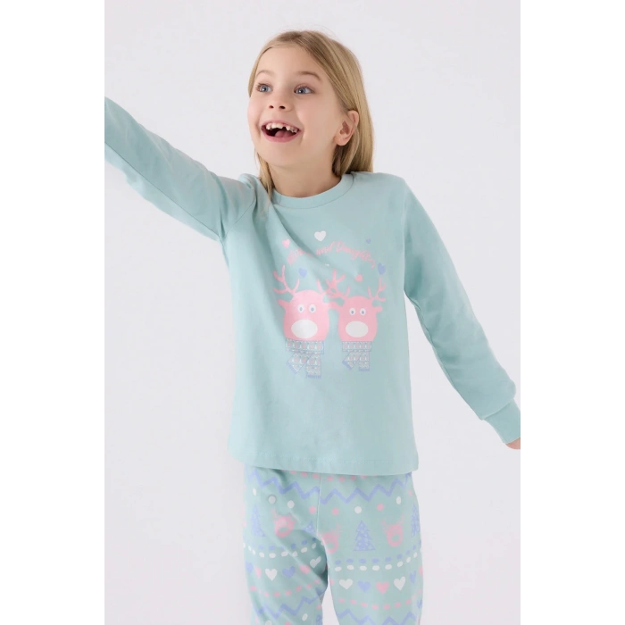 ANNE KIZ İKİLİ TAKIM - SU YEŞİLİ