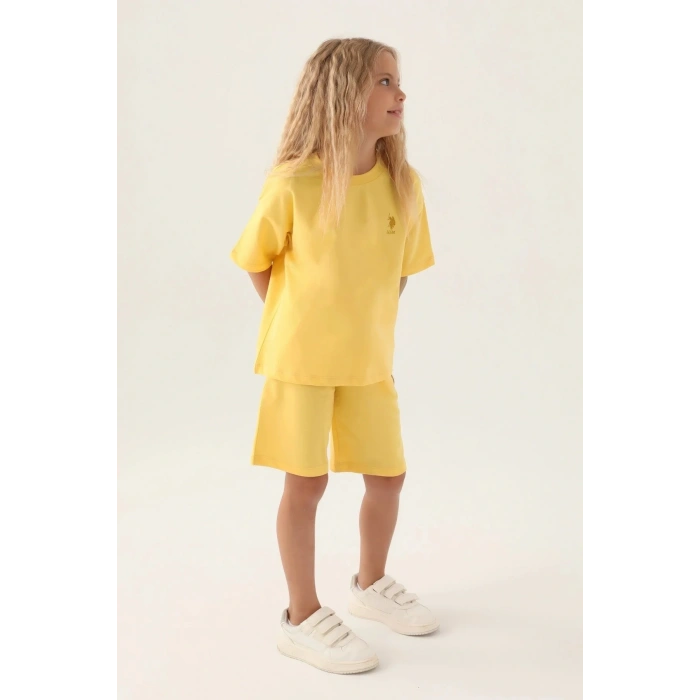 KIZ ÇOCUK BERMUDA TAKIM - Sarı