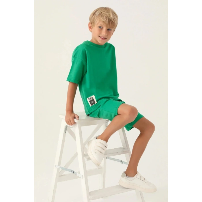 ERKEK ÇOCUK BERMUDA TAKIM - ÇAM YEŞİLİ