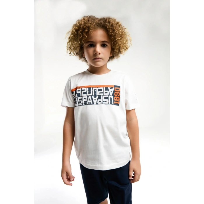 ERKEK ÇOCUK BERMUDA TAKIM - Beyaz