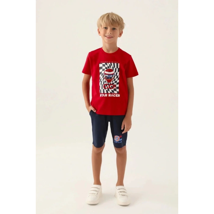 ERKEK ÇOCUK BERMUDA TAKIM - KIRMIZI