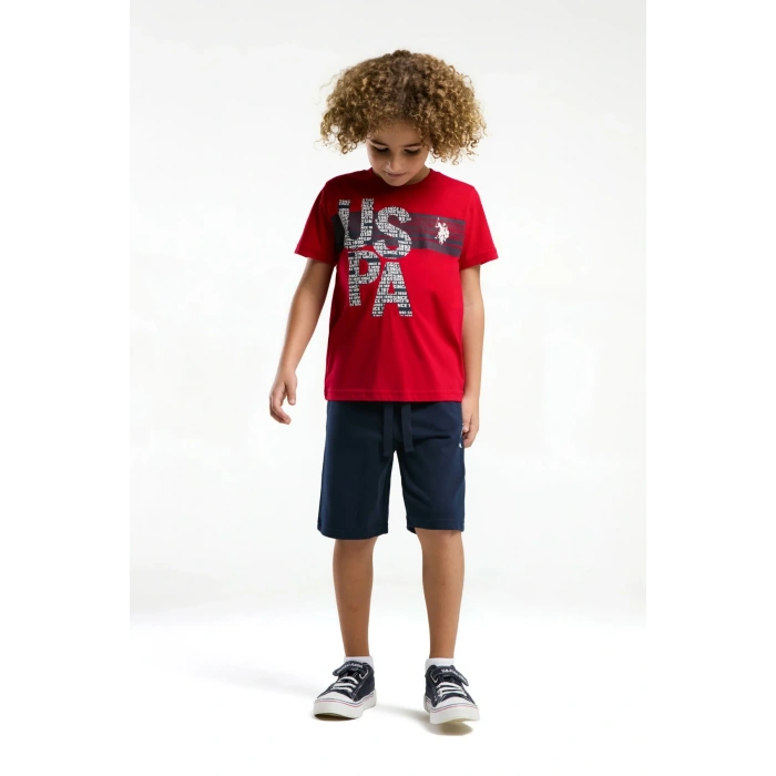 ERKEK ÇOCUK BERMUDA TAKIM - KIRMIZI