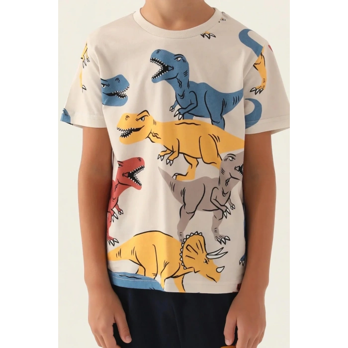 ERKEK ÇOCUK İKİLİ TAKIM - BEJ İNDİGO