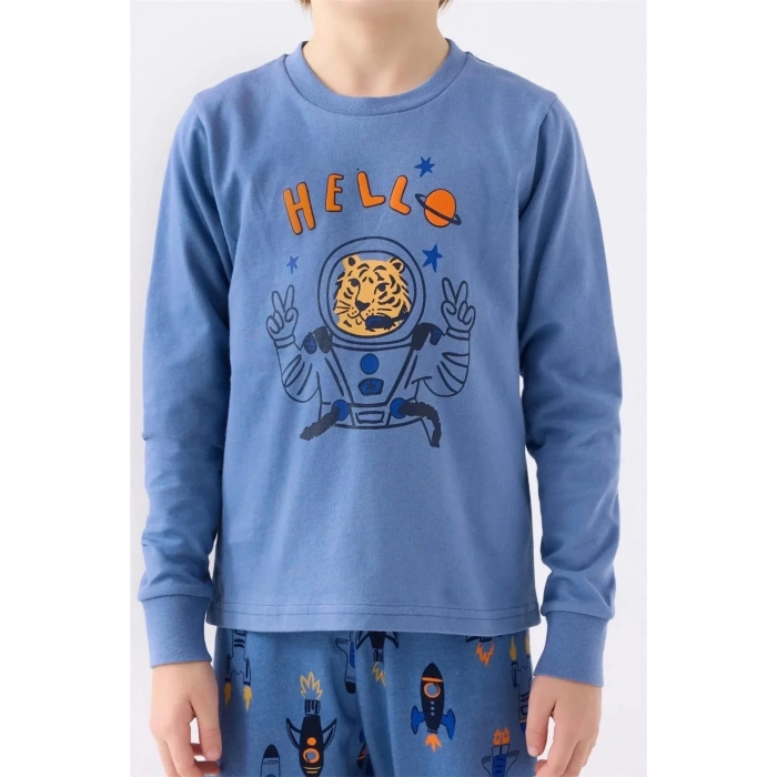 ERKEK ÇOCUK İKİLİ TAKIM - MAVİ