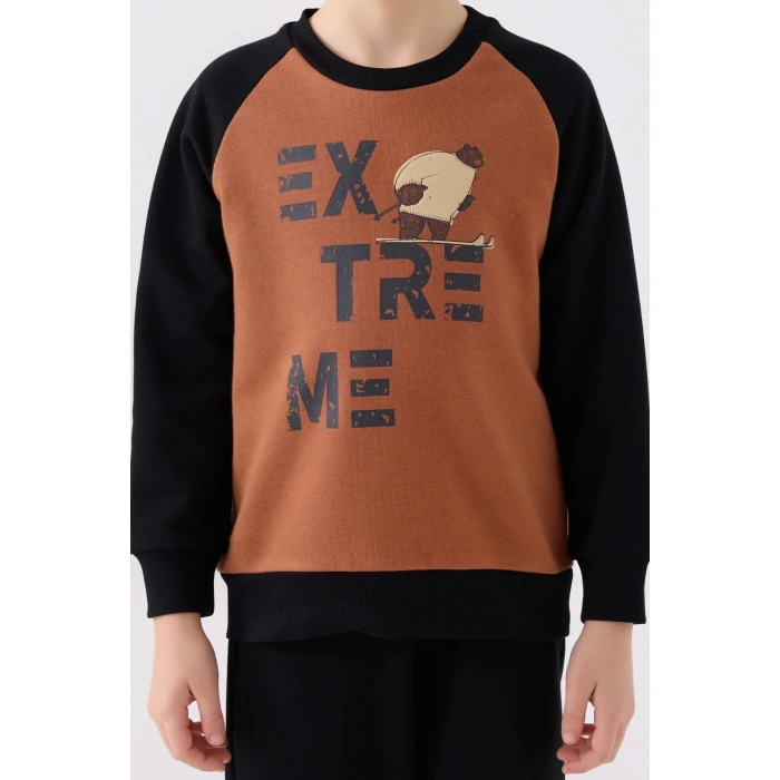 ERKEK ÇOCUK EŞOFMAN TAKIM - A.KAHVE