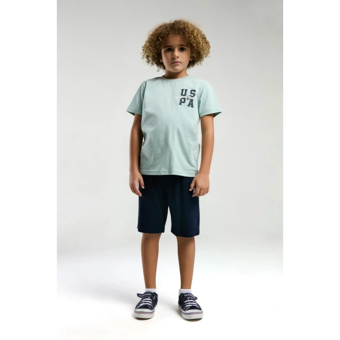 ERKEK ÇOCUK BERMUDA TAKIM - AÇIK KAHVE