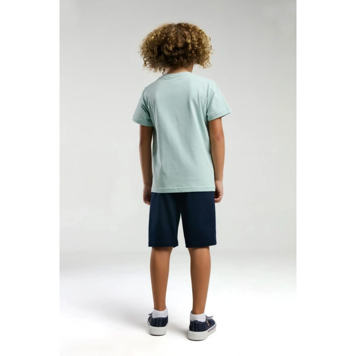 ERKEK ÇOCUK BERMUDA TAKIM - AÇIK KAHVE