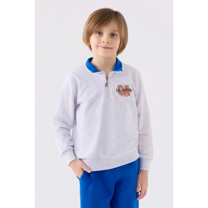 ERKEK ÇOCUK EŞOFMAN TAKIM - KAR MELANJ