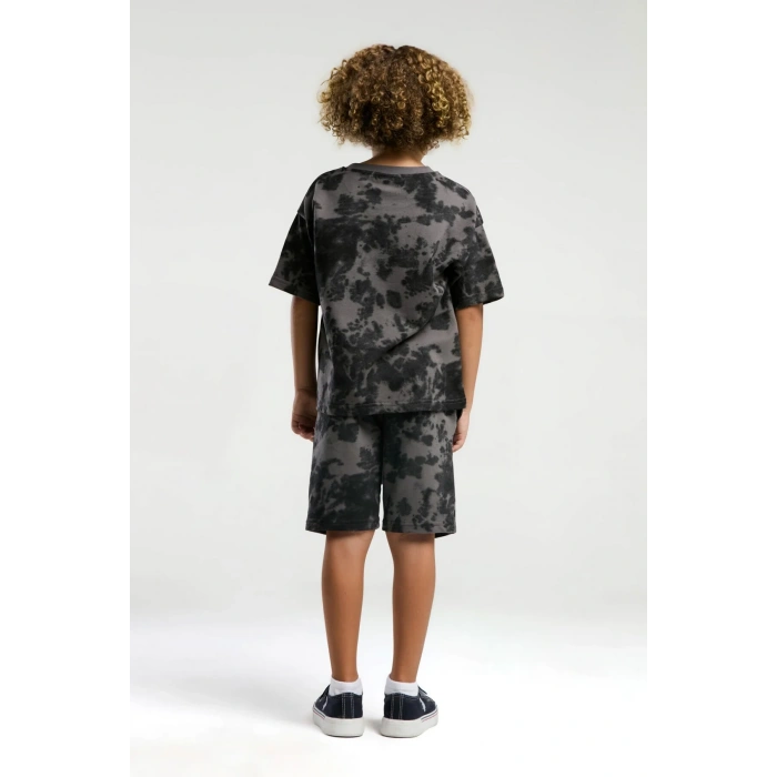 ERKEK ÇOCUK BERMUDA TAKIM - KOYU GRİ