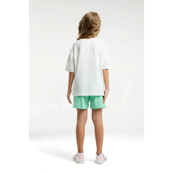 KIZ ÇOCUK ŞORT TAKIM - LİMON