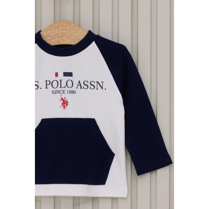 US POLO ERKEK BEBEK 2LI TAKIM - KREM