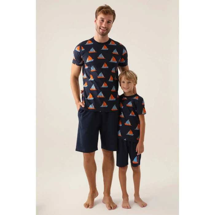 BABA OĞUL BERMUDA TAKIM - KREM