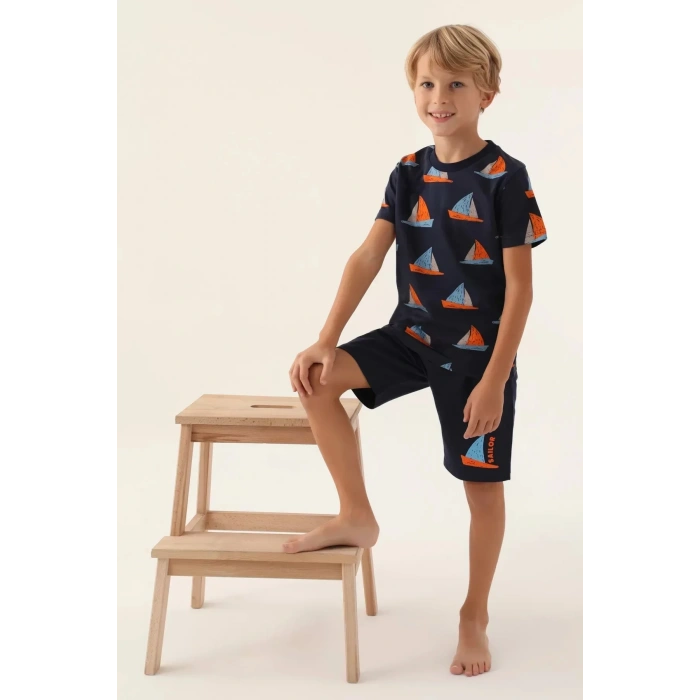 BABA OĞUL BERMUDA TAKIM - KREM