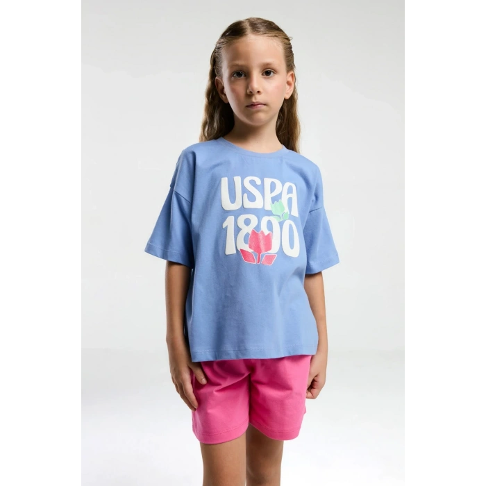 KIZ ÇOCUK ŞORT TAKIM - LİLA