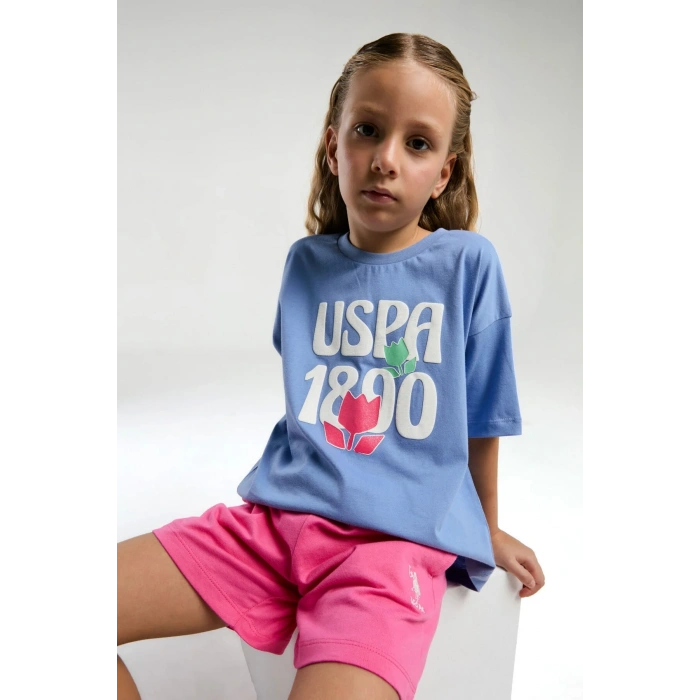 KIZ ÇOCUK ŞORT TAKIM - LİLA