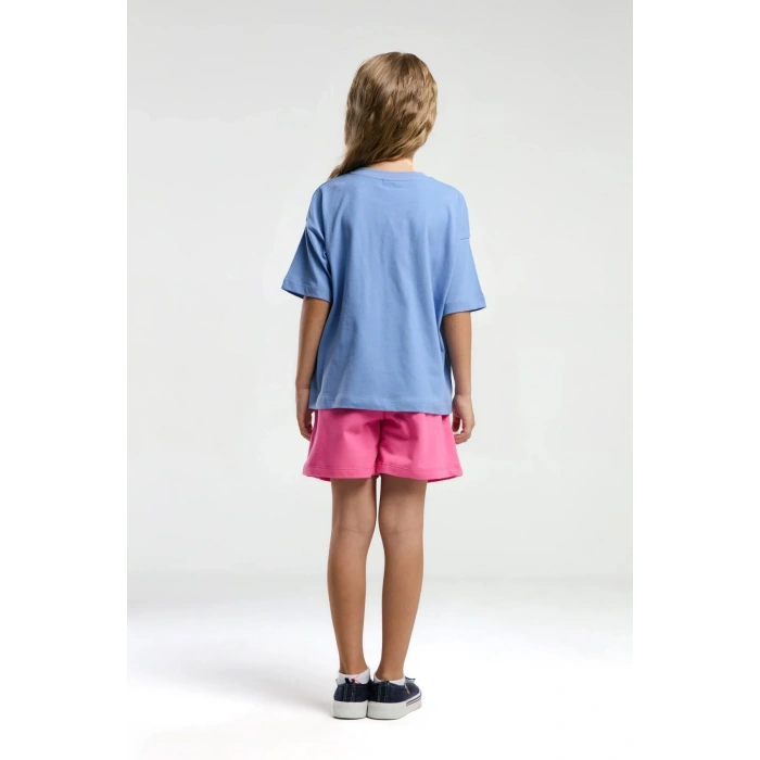 KIZ ÇOCUK ŞORT TAKIM - LİLA