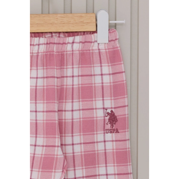 US POLO KIZ BEBEK UZUN KOL 2LI TAKIM - KARANFİL