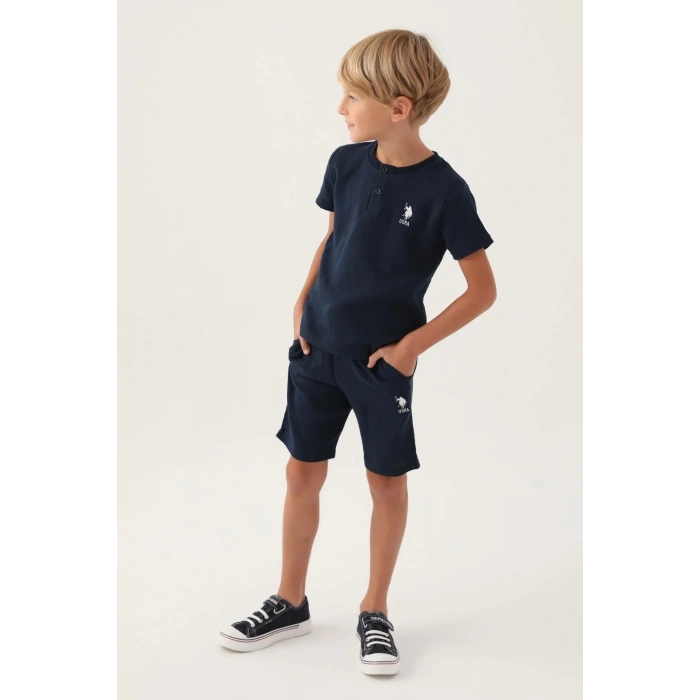 ERKEK GARSON BERMUDA TAKIM - BEJ