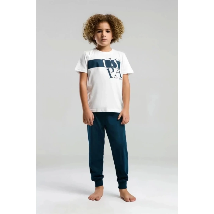ERKEK ÇOCUK PİJAMA TAKIMI - Beyaz