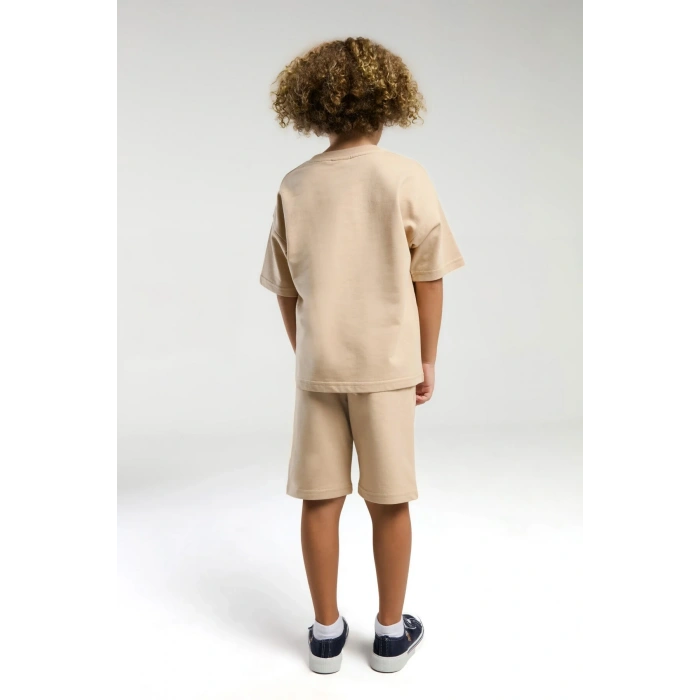 ERKEK ÇOCUK BERMUDA TAKIM - BEJ