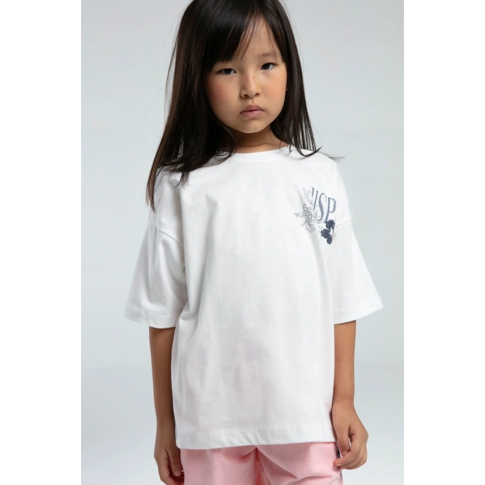 KIZ ÇOCUK ŞORT TAKIM - Beyaz