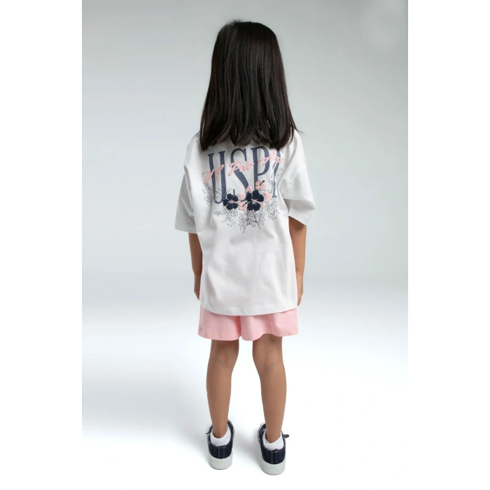 KIZ ÇOCUK ŞORT TAKIM - Beyaz