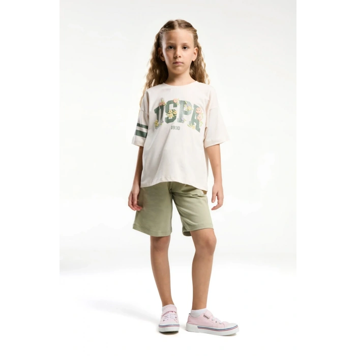 KIZ ÇOCUK BERMUDA TAKIM - Beyaz