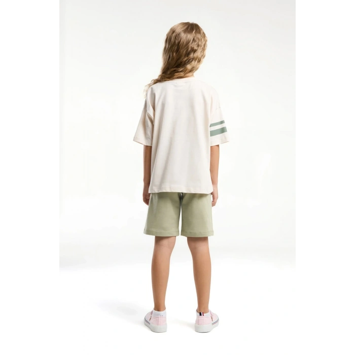 KIZ ÇOCUK BERMUDA TAKIM - Beyaz