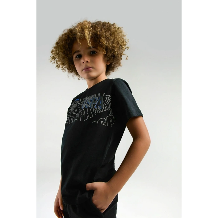 ERKEK ÇOCUK BERMUDA TAKIM - siyah