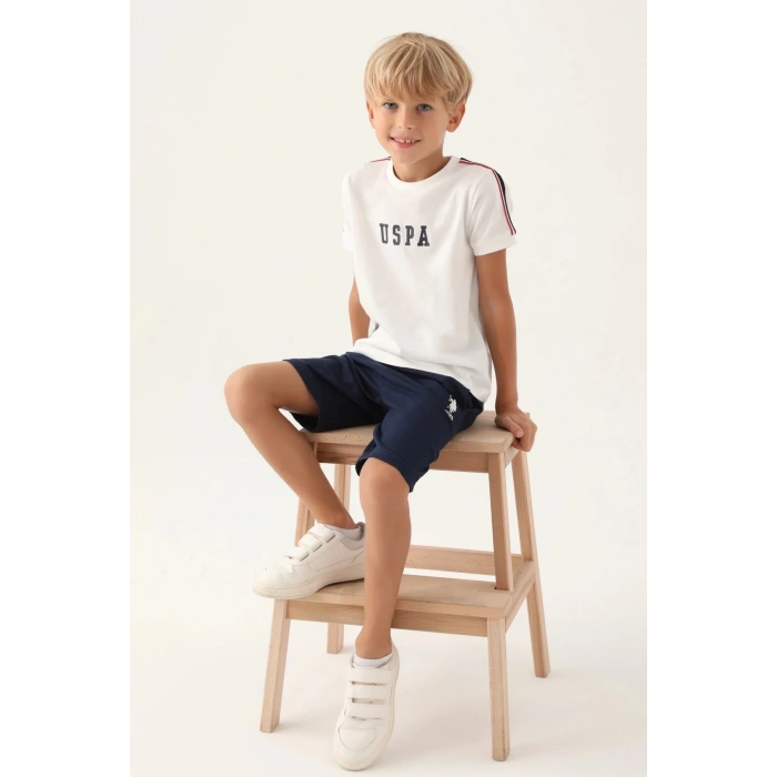 ERKEK ÇOCUK BERMUDA TAKIM - KREM